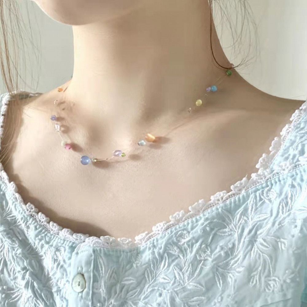 Korean Girls Lifestyle - Sweet Alloy Korean Style Necklace Resin