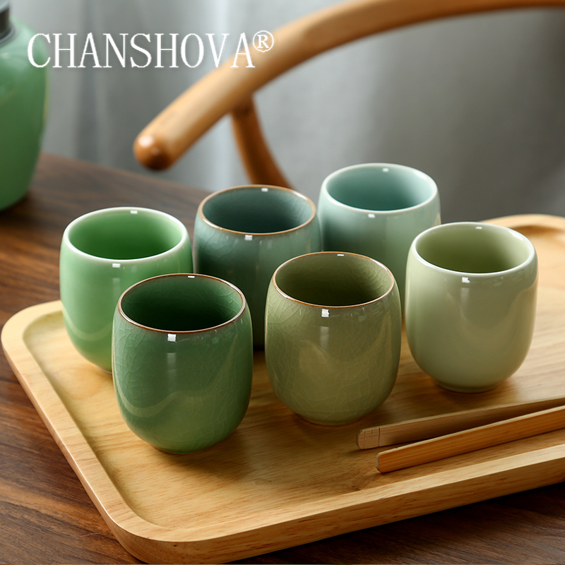 Celadon Ceramic Cup - CHANSHOVA 150Ml Truyền Thống Trung Quốc