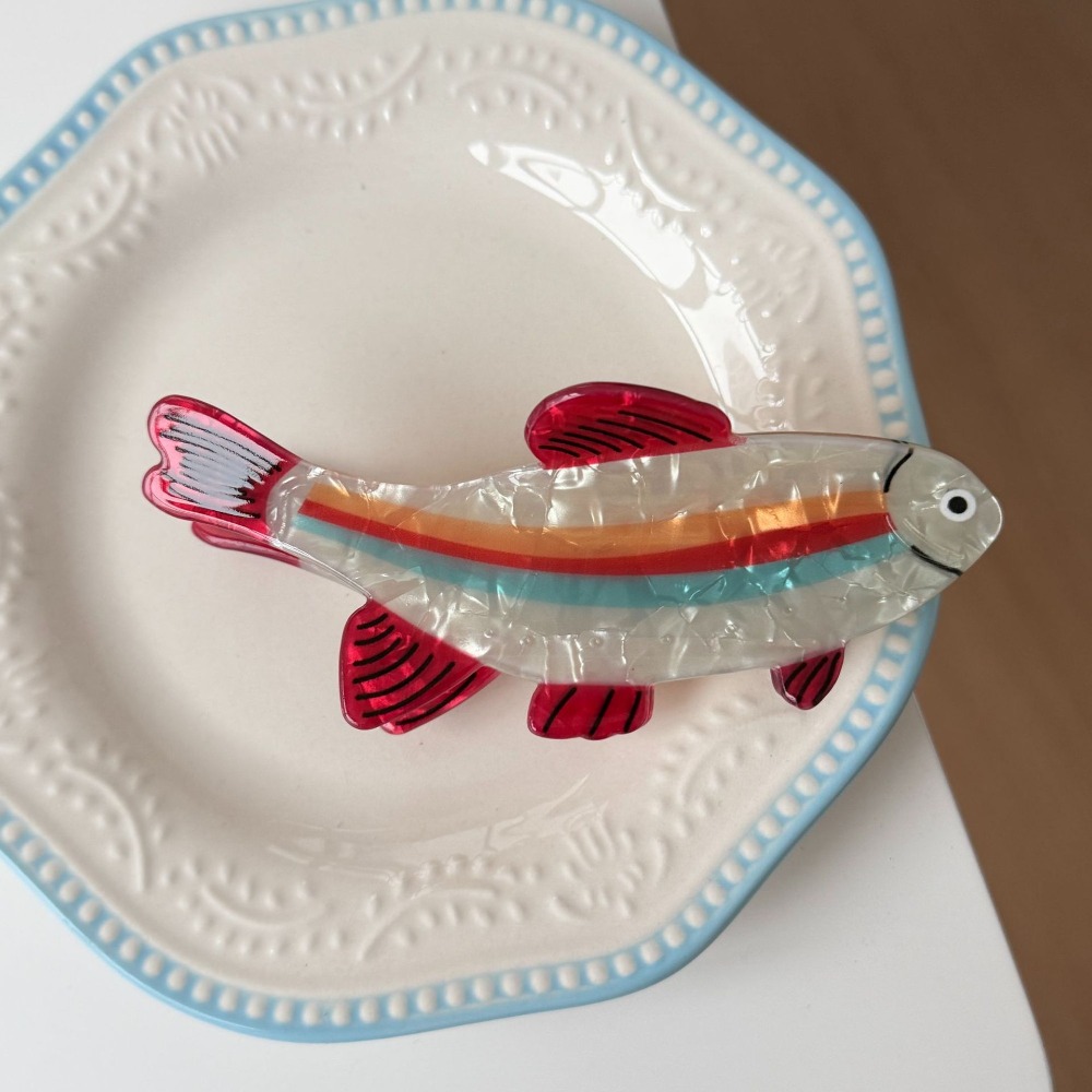Korean Women Lifestyle - Hairpin Ocean Animal Hair Claw Tuna