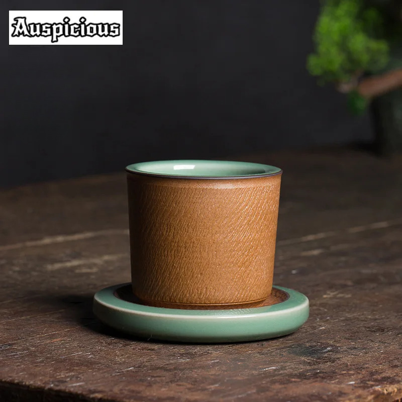 Celadon Ceramic Cup - 110ml High-end Longquan Celadon Teacup Handmade