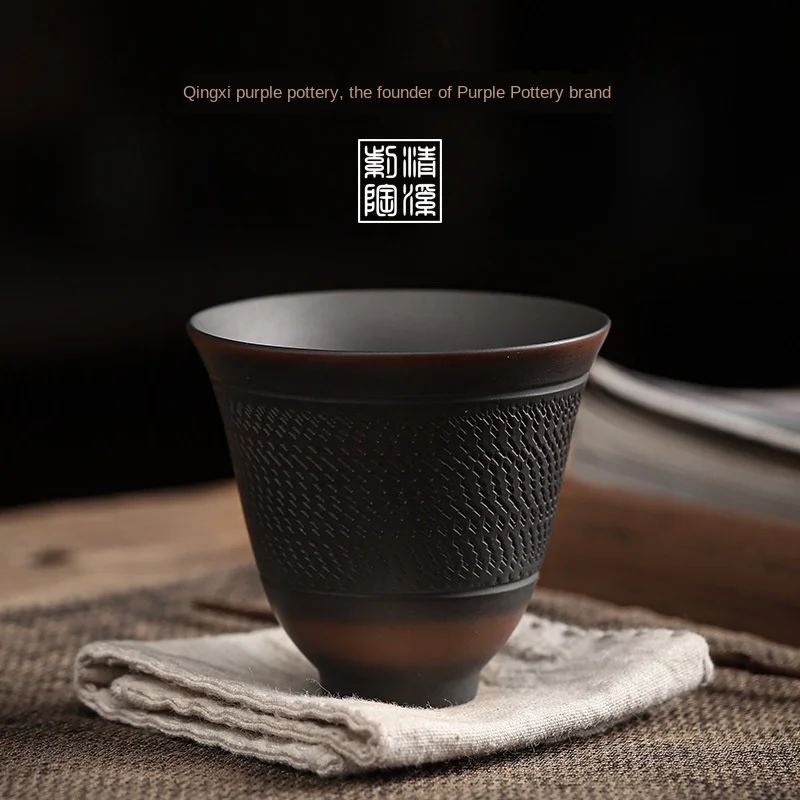 Purple Pottery Teacup Handmade - đánh giá và giá Celadon Ceramic Cup