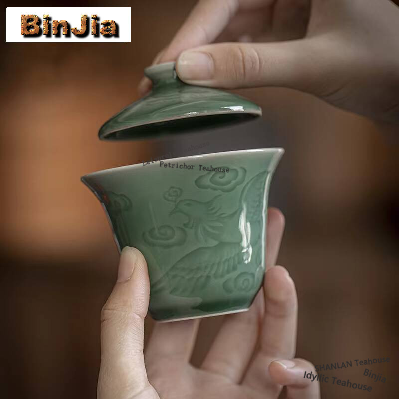 100ml Antique Celadon Hand Gra - đánh giá và giá Celadon Ceramic Cup