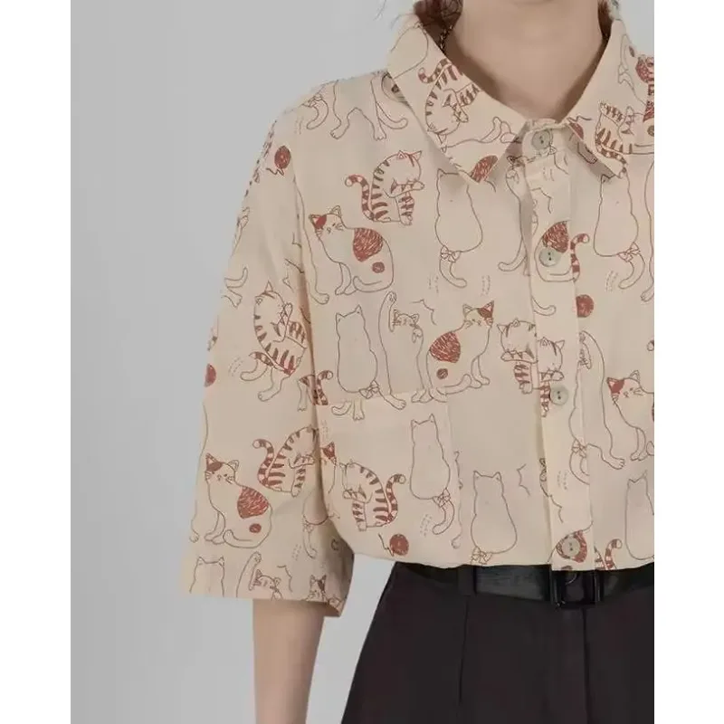 Shirts Women Corduroy Patch Po - đánh giá và giá Korean Lifestyle Student