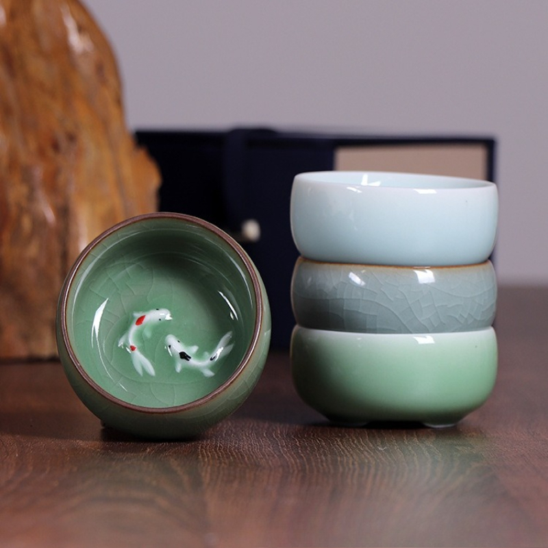 Longquan Celadon Porcelain Tea - đánh giá và giá Celadon Ceramic Cup