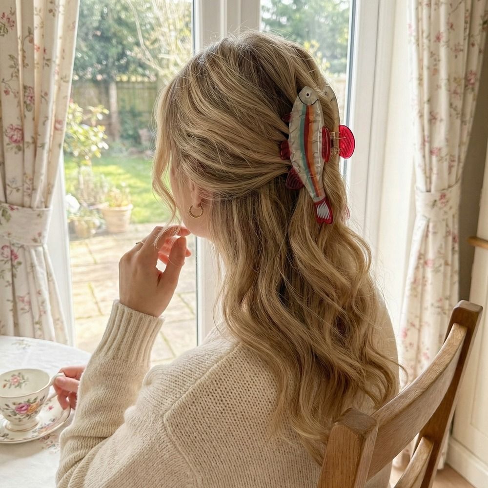 Hairpin Ocean Animal Hair Claw - đánh giá và giá Korean Women Lifestyle