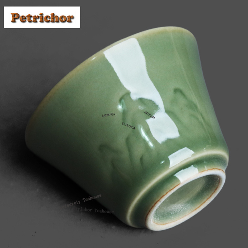 50ml Yue Kiln Celadon Relief T - đánh giá và giá Celadon Ceramic Cup