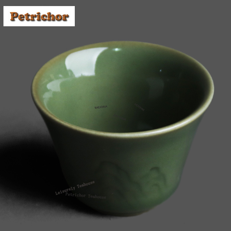 50ml Yue Kiln Celadon Relief T - đánh giá và giá Celadon Ceramic Cup