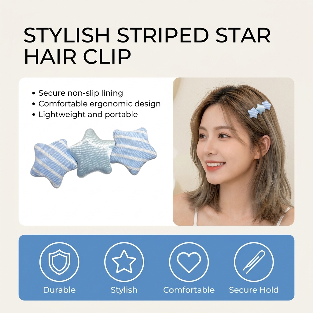 Cute Star Shaped Hair Clip For - đánh giá và giá Korean Girls Lifestyle