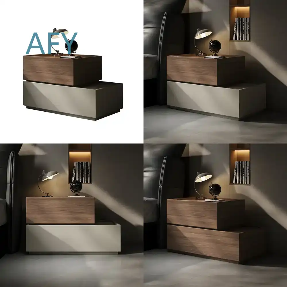 Creative Solid Wood Bedside Ta - đánh giá và giá Muji Home Storage