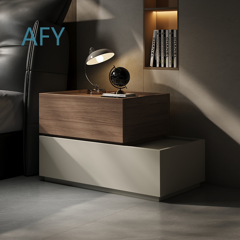 Creative Solid Wood Bedside Ta - đánh giá và giá Muji Home Storage
