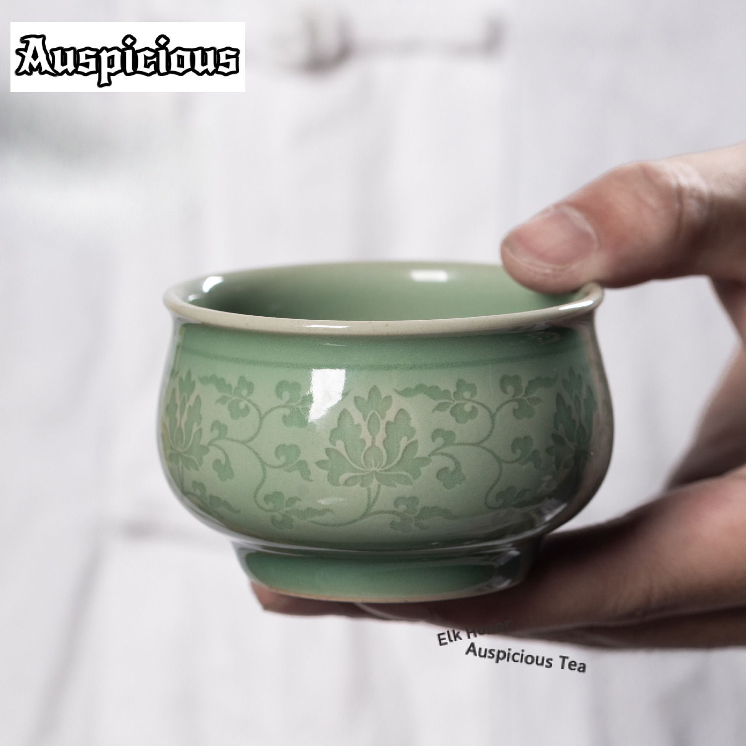 108ml Handmade Twining Lotus C - đánh giá và giá Celadon Ceramic Cup