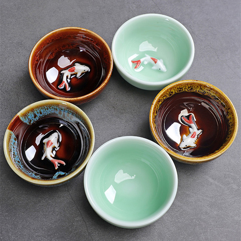 Celadon Fish Cute Teacup, Chin - đánh giá và giá Celadon Ceramic Cup