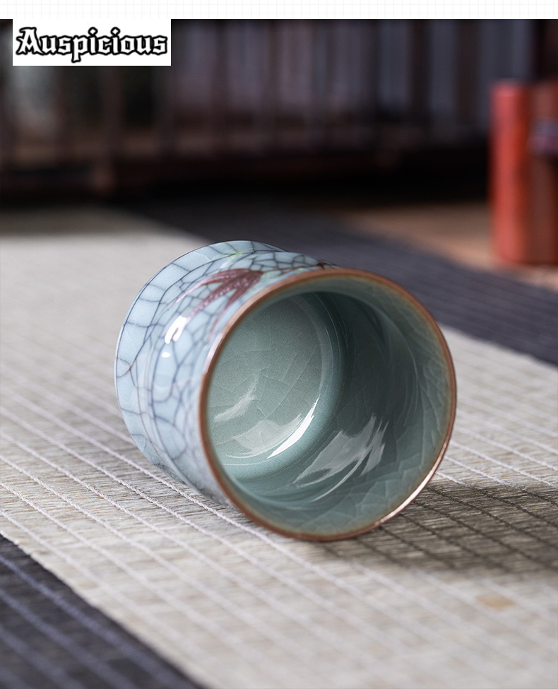 70ML Creative Bamboo Leaf Shap - đánh giá và giá Celadon Ceramic Cup